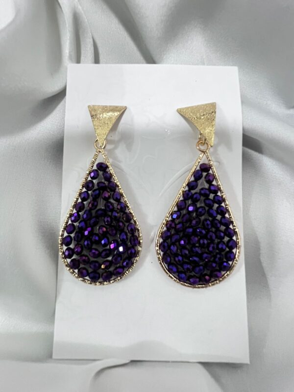 Aretes Lágrimas Rellenas