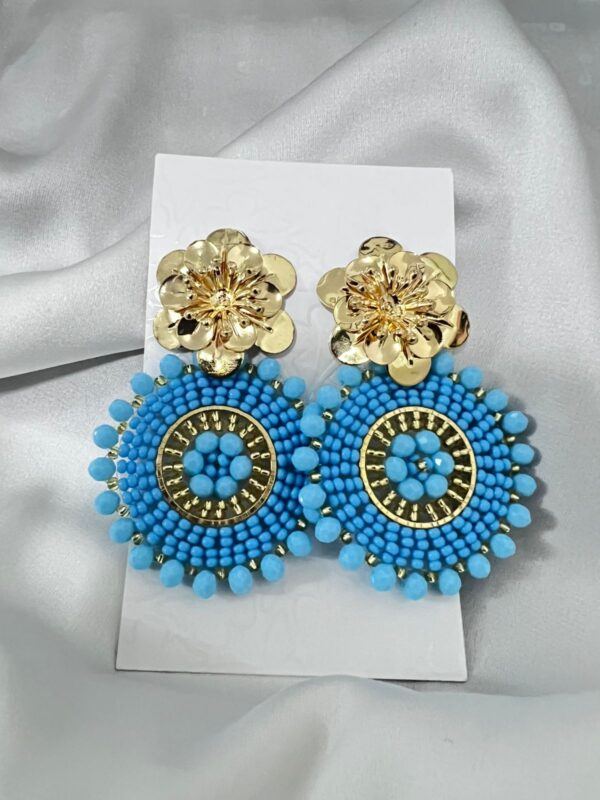 Aretes Rondel Florecitas