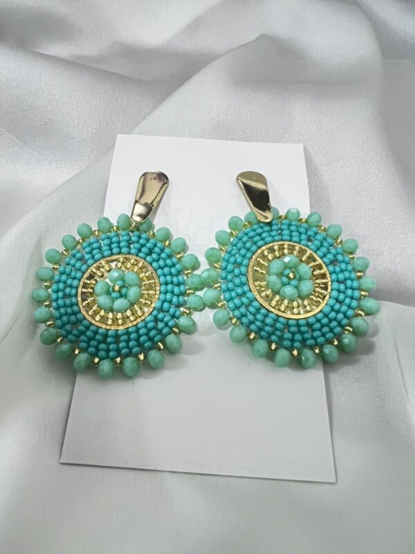 Aretes Mandala Turquesa